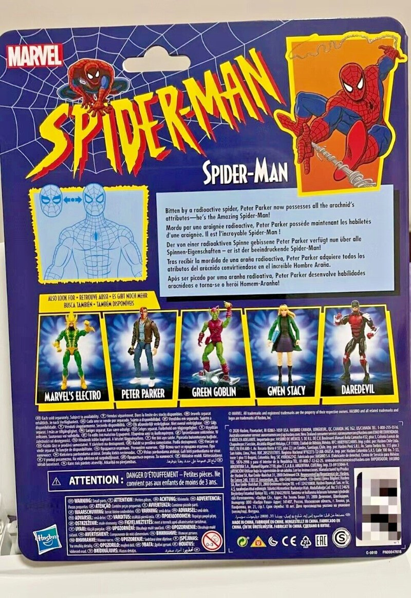 6-inch-Spiderman Action Figure Spider-Man Marvel Legends Retro Series