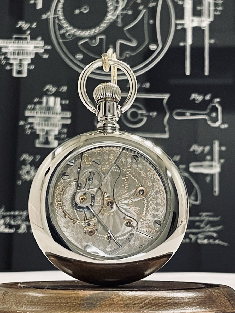 さばびんハミルトン Hamilton 944 Pocket Watch, 18s 19j in a Swing out Display Back