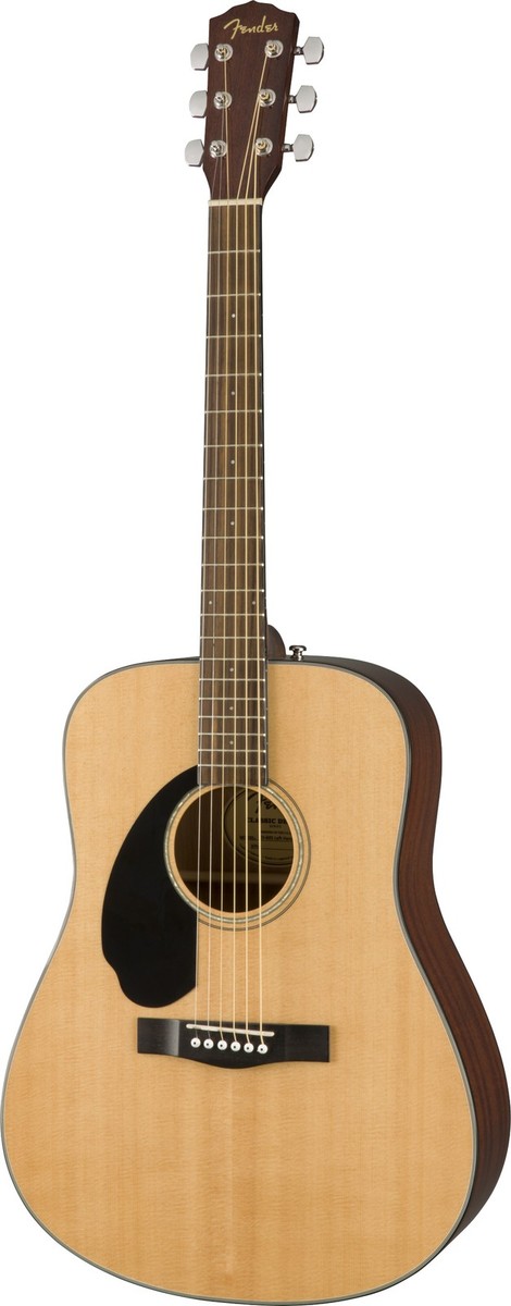 Fender CD-60S Solid Top Acoustic Guitar, Left Handed
