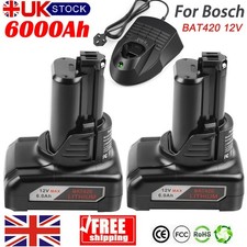10.8V/12V 6AH Li-ion Battery For Bosch Professional BAT420 BAT411 BAT412 GDR GSB