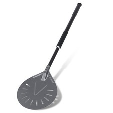 Newmeto Pizza Turning Peel - 8 Inch Aluminum Perforated Turner With 32 Inch L...