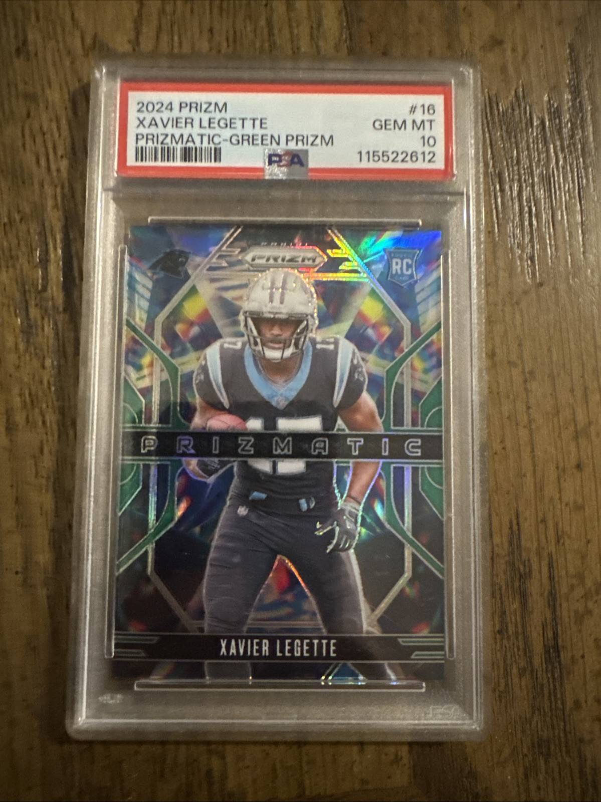 Xavier Legette Panini Prizm Prizmatic #16 Green