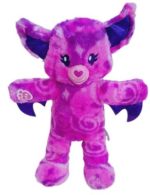 Build A Bear rosa lila Fledermaus Plüschtier Kuscheltier BAB Halloween Stofftier