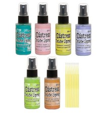 Tim Holtz Distress Oxide Spray Bundle 6 Bottle Set 