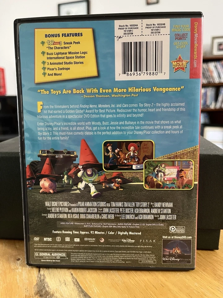 Toy Story 2 & 3 DVD Set Bundle EUC One Owner Set - Image 2 of 3