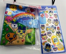 Set Of 3- Retro Tamagotchi Mametchi By Crux Seal Binder Puffy Seal By Bandai