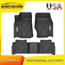 3D Mold Floor Mats for 2022-2025 Jeep Grand Cherokee All Weather TPE Floor Liner