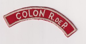 Colon R de P Panama Canal Zone Boy Scouts 1950s 1960s patch