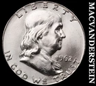1962 Franklin Half Dollar- Choice Gem Brilliant Uncirculated Luster #J5401