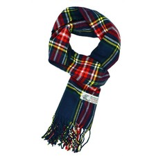 Scottish Stewart Tartan Plaid Luxurious Winter Scarf Soft Cashmere Feel 72"x12"