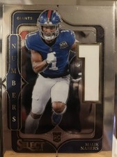 2024 Panini Select - Select Numbers Malik Nabers #5 (RC)