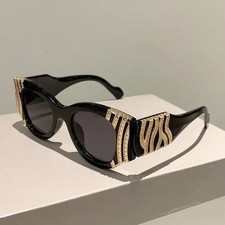 Big Frame Women Fashion Trendy Oversized Cat Eye Sunglasses