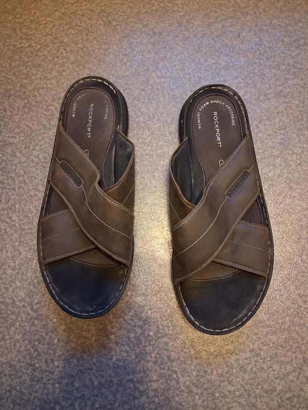 Rockport Mens Size 13 Slide On Sandals