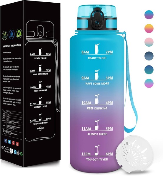 Motswedi Trinkflasche, 1500ML Bpa-Frei, Wasserflasche, Auslaufsicheres-image