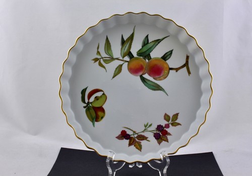 ROYAL WORCESTER EVESHAM  GOLD QUICHE 10" - MINT