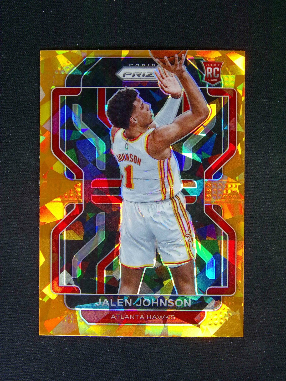2021-22 Panini Prizm Jalen Johnson #305 RC Rookie Orange Ice