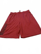 Under Armour Kids Boys Red Loose Fit Athletic Shorts YXL