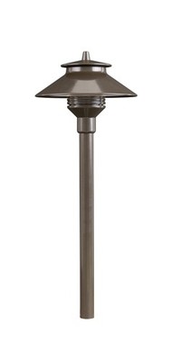 FX Luminaire by Hunter PL-LED20W-18R-BZ - Path Light Fixture with 18'' Riser A...