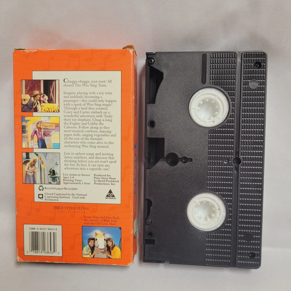 Wee Sing Presents The Train Sing-A-Long Kids VHS Tape 1993 Charming Chug-A-Long - Image 2 of 2