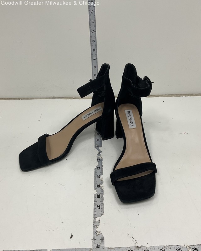 Steve Madden Black Open Toe Heels