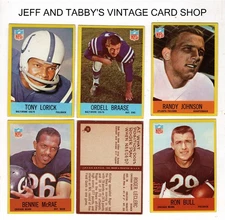 1967 PHILADELPHIA  FOOTBALL 1 TO 195 /SEE DROP DOWN MENU FOR CARD U WILL RECEIVE