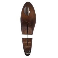 French Shriner Vintage Wooden Shoe Tree Single Adjustable Size 12 Dark Wood