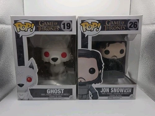Funko Pop! Game of Thrones - Ghost #19 & Jon Snow #26 - Brand New/Unopened