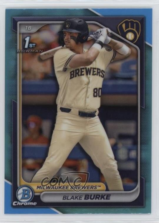 2024 Bowman Draft Chrome Sky Blue Refractor Blake Burke #BDC-95 1k9t