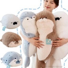 Cartoon Plush Doll Blue Stuffed Animal Birthday Gift for Boys and Girls