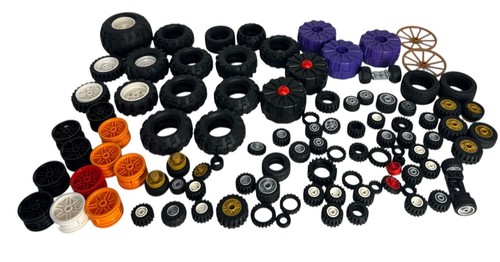 LEGO Wheel Tire Rims Lot 1 Pound And A Half Different Sizes Wheels Tires 1.5 - Picture 6 of 7