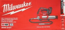 Milwaukee M18 Grease Gun Kit 18 V Battery 2 Speed Cordless 2646-21Ct New