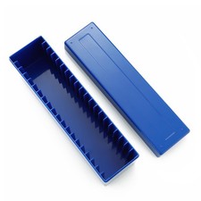 Qtcial Plastic Coin Slab Storage Box for NGC Graded Cases Blue