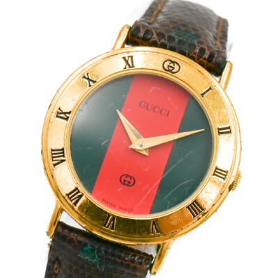 Gucci 3000L Sherry Line Gold Quartz Women's Watch Used Working