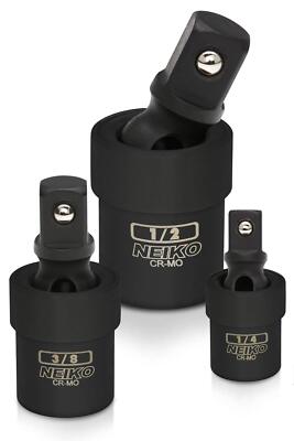02486A Impact Universal Joint-Socket Swivel Set, Socket Extension Set, Set of 3