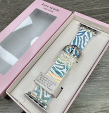 NEW Kate Spade Clear Animal Print Apple Watch Strap 38mm 40mm 41mm KSS0166E