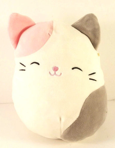 grey and pink cat squishmallow