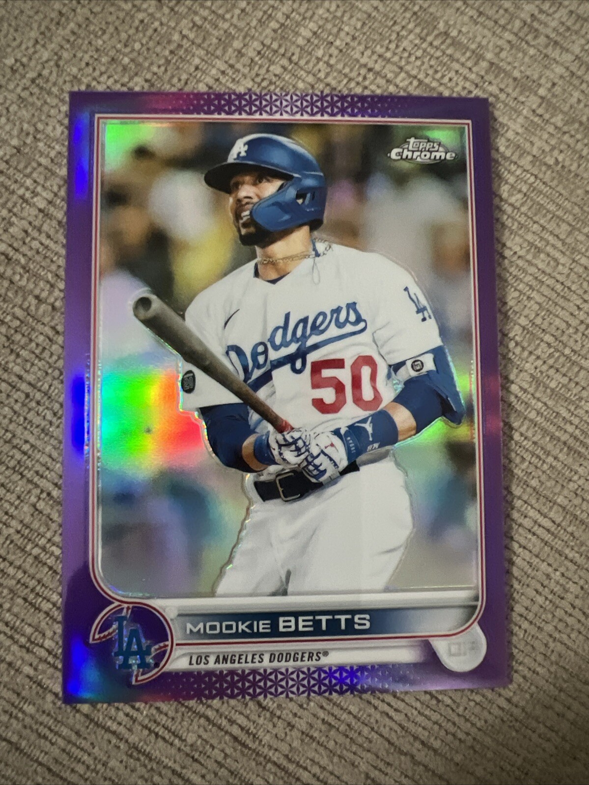 2022 Topps Chrome - Purple Refractor #100 Mookie Betts /250