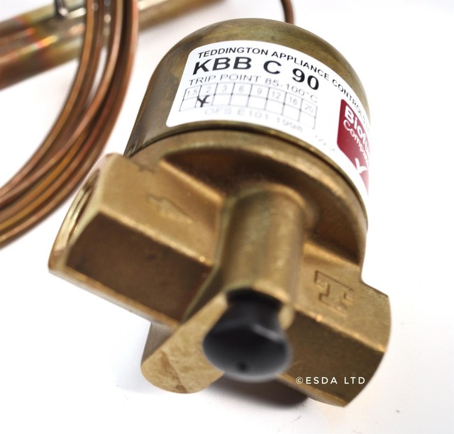 Teddington Remote Oil Fire Valve KBB 65 Degree 1.5m Aga Rayburn Safety