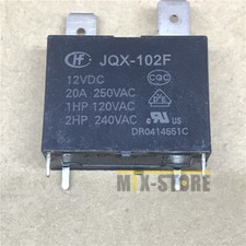 5QTY JQX-102F 12VDC Relay for Air Conditioner 20A 12VDC 4 Pins