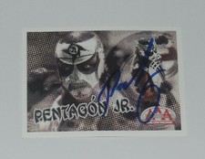 Tarjeta adhesiva firmada por Pentágon Jr 2019 Panini Lucha Libre AAA #61 PENTA 0M AEW