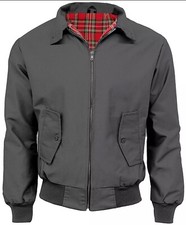 Mens Harrington Jacket Classic Retro Scooter 1970's Vintage Bomber MOD Coat Top