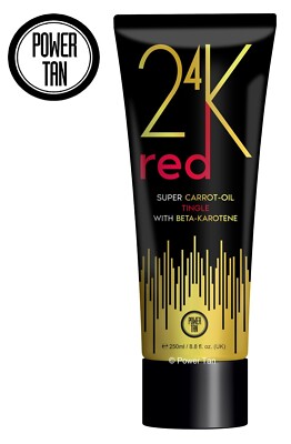 Power Tan 24K Super Karottenöl rot kribbeln Sonnenliege Bräunungsbeschleuniger Creme 250ml