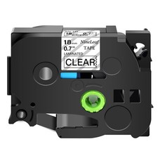 1PK Compatible with Brother P-Touch TZ141 Tze141 Black on Clear Label Tape 18mm