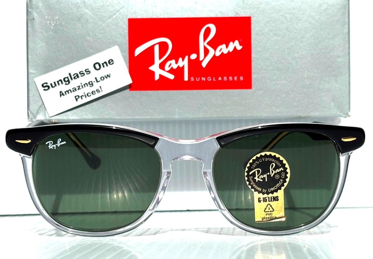 ✨未使用級✨ Ray-Ban RB2398F EAGLEEYE G-15レンズ NEW RAY BAN Black & Clear Eagle Eye G-15 Green Lens Sunglasses