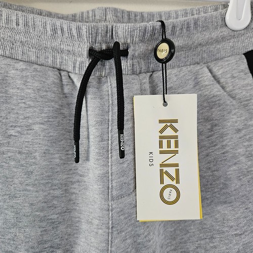 KENZO Kids Boy's Marl Grey Draw String Joggers Track Sweatpants Size 8 NWT - Picture 6 of 8
