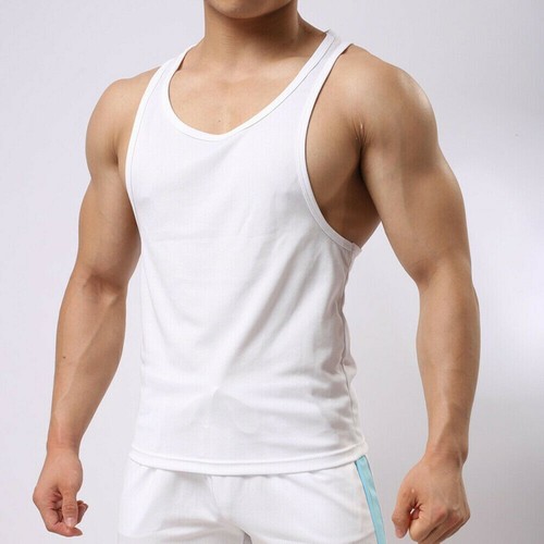 Mens Quick Dry Vest Tank Tops Scoop 