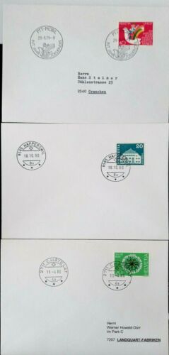 SWITZERLAND  1979-1980 3  Covers - Picture 1 of 1