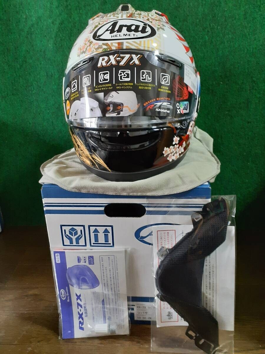 Arai RX-7X ツバサLサイズ(59-60CM) 未使用品（Arai RX-7X Tsubasa  