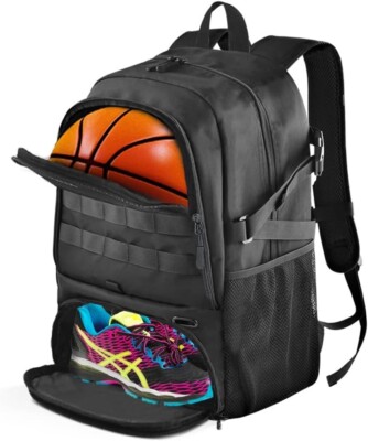 BROTOU Basketball Bag, Soccer Backpack Volleyball Football Backpack Sports Gym B
