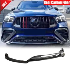 For Benz V167 C167 GLE63 21UP Real Carbon Front Bumper Lip Spoiler Splitter
